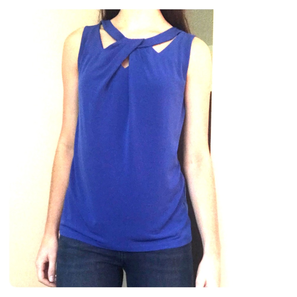 Royal blue blouse